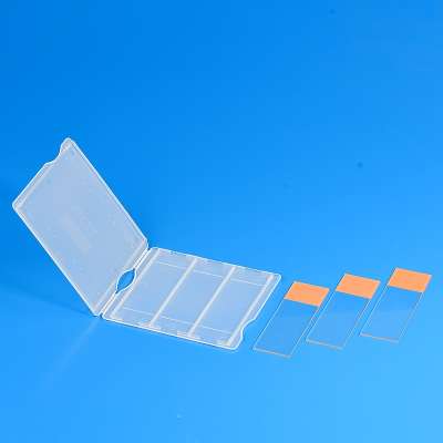 Plastic Labware 3pcs Microscope Slide Box 3-Place Microscope Slide Mailer Case