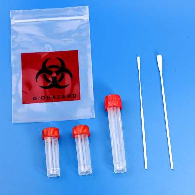 viral transport tube disposable 10ml pp medical vtm sample storage test tube for virus test kit